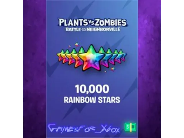 Plants vs. Zombies: Battle for Neighborville™ (Xbox, Rainbow Stars) 7500 + 2500 Rainbow Stars - цифровая карта