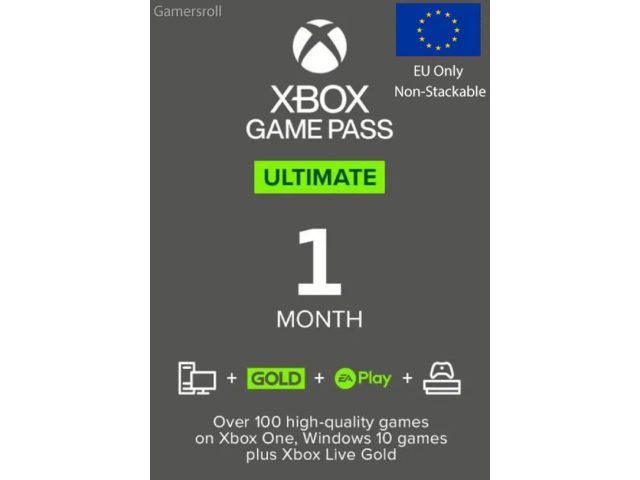 Xbox Game Pass (EU) 1 Month Xbox Game Pass Ultimate Европа - цифровая карта