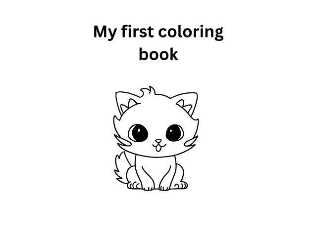 My First Coloring Book – Printable Coloring Book for Kids