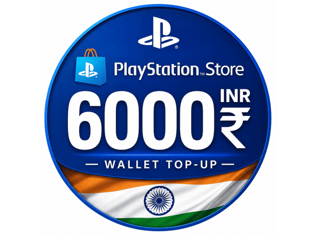 PlayStation(PSN) 6000 INR(Rupee) India