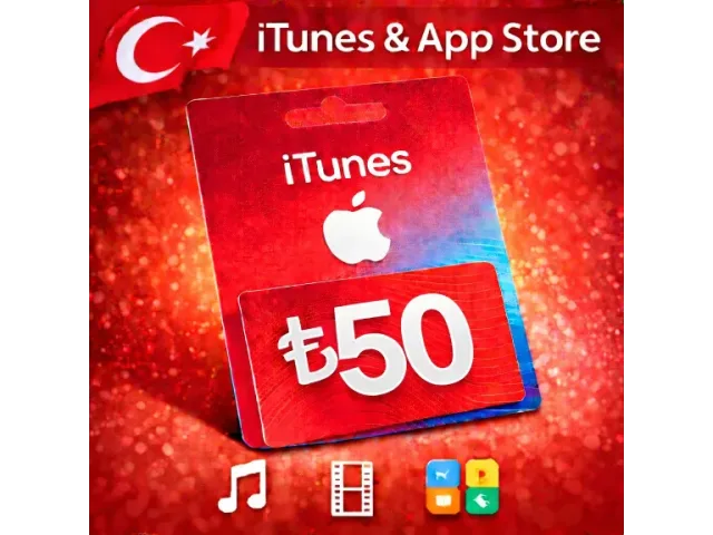 App Store &amp; iTunes (TR) 50 TRY Турция - цифровая карта