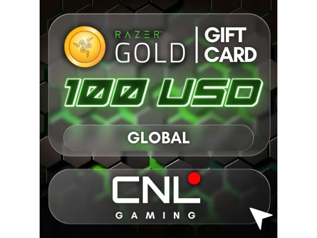 Razer Gold (Global) 100 USD Глобальный регион - цифровая карта