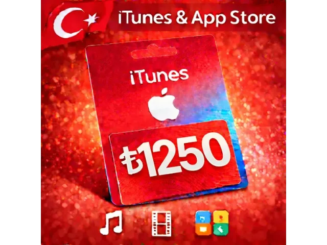 App Store &amp; iTunes (TR) 1250 TRY Турция - цифровая карта