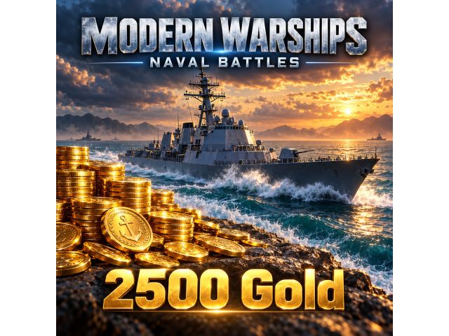 Modern Warships: Naval Battles — 2500 Gold (пополнение по Player ID)