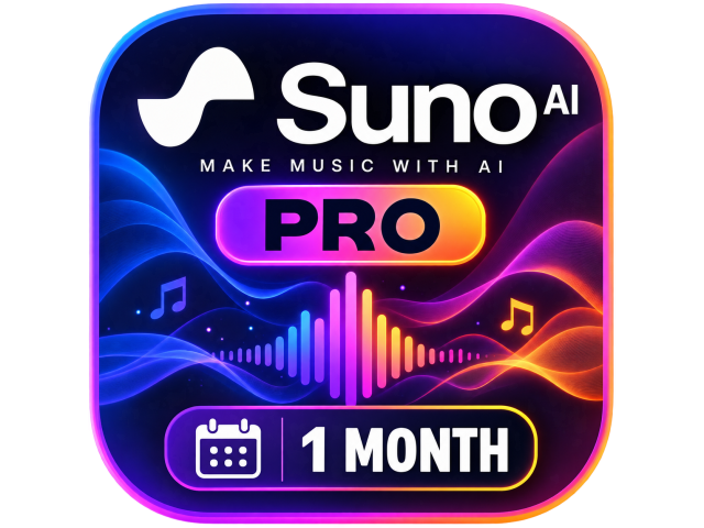 SUNO AI |  Pro 1 MONTH  | PRIVATE | RENEWAL