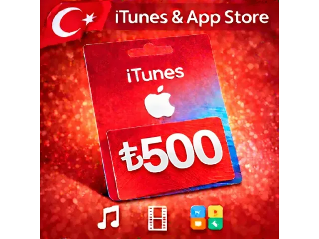 App Store &amp; iTunes (TR) 500 TRY Турция - цифровая карта