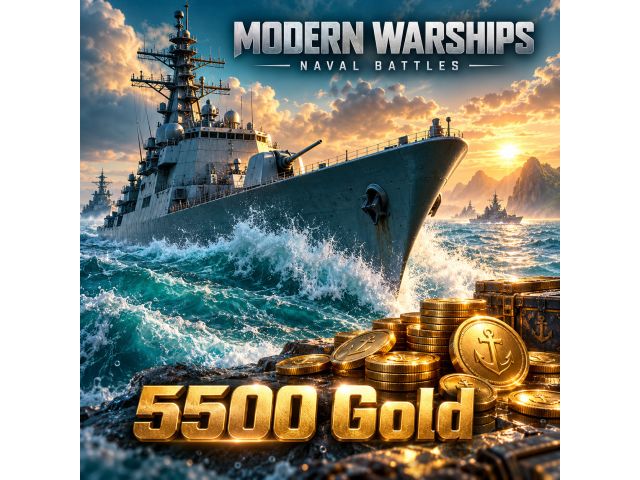 Modern Warships: Naval Battles — 5500 Gold (пополнение по Player ID)