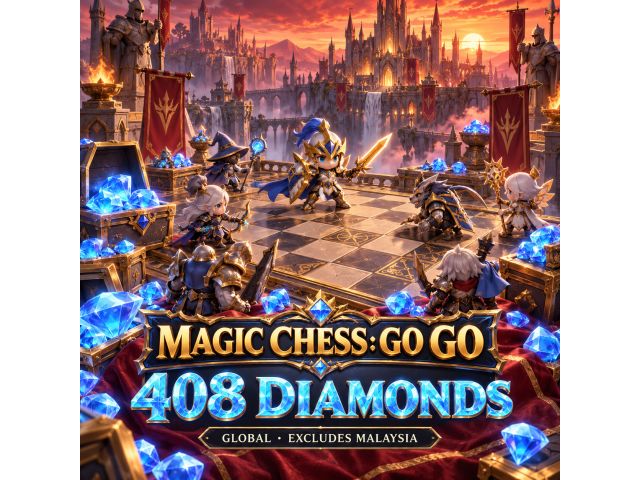 Magic Chess: Go Go — 408 Diamonds (Global, кроме Малайзии)