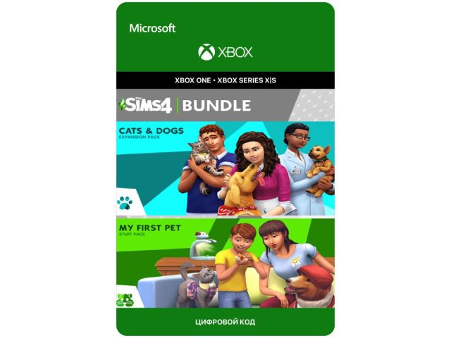 Игра THE SIMS CATS AND DOGS PLUS MY FIRST STUFF - Bunlde (DLC) для Xbox One/Series X S, электронный ключ