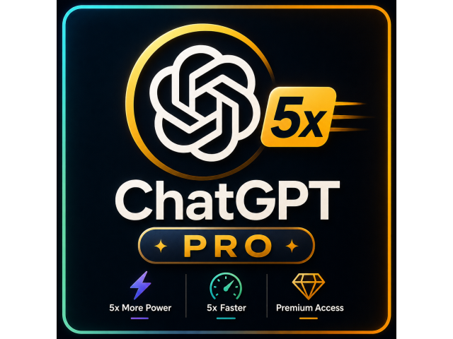 24/7 | ChatGPT 5.5 + 5| PRO 5x 1 Month| CODEX   | PRIVATE |