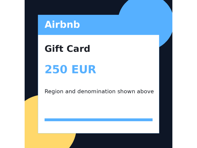 Airbnb (PT) 250 EUR - цифровая карта