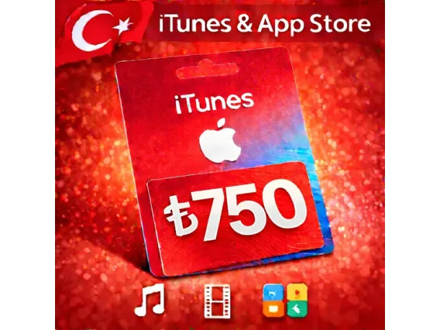 App Store &amp; iTunes (TR) 750 TRY Турция - цифровая карта