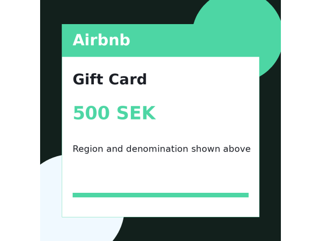 Airbnb (SE) 500 SEK - цифровая карта
