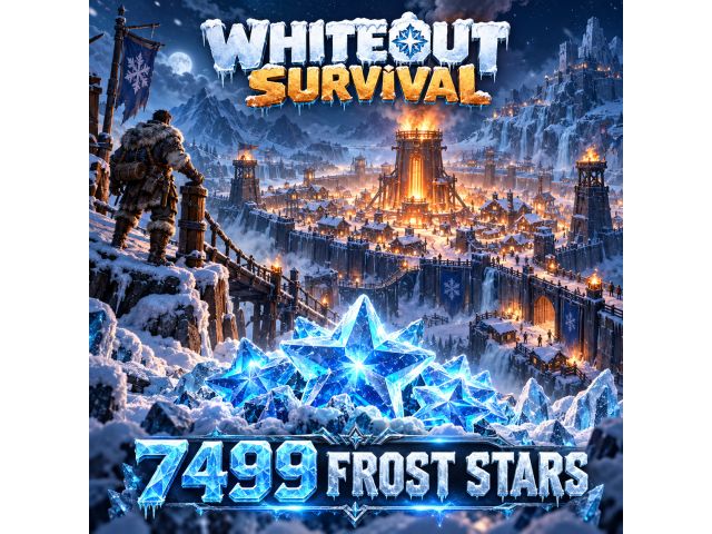 Whiteout Survival — 7499 Frost Stars (пополнение по Player ID)