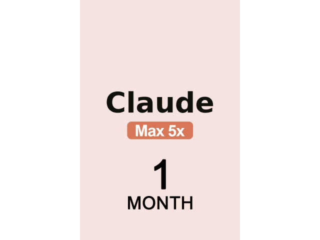 Claude Max 5x — 1 месяц — Пополнение