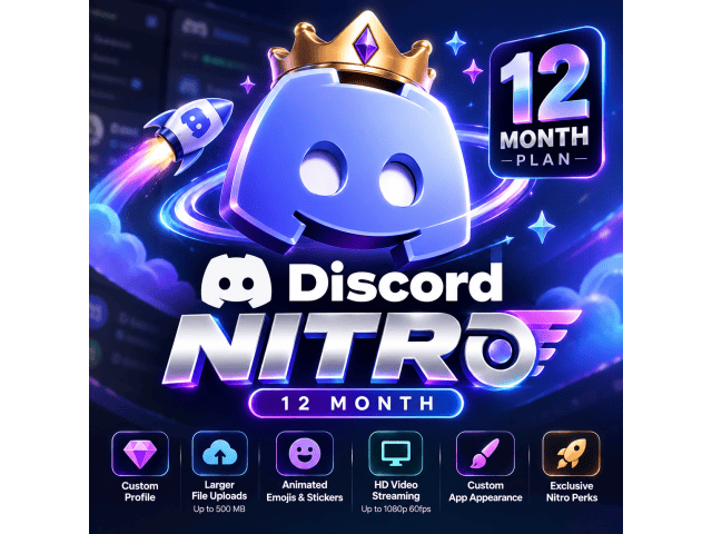 DISCORD | NITRO | 12 МЕСЯЦ