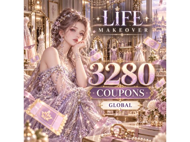 Life Makeover (Global) — 3280 Coupons (по User ID)