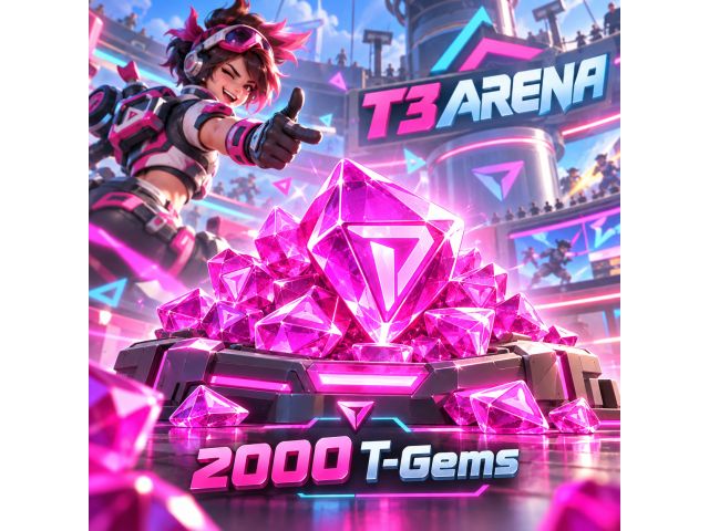 T3 Arena — 2000 T-Gems (пополнение по ID)