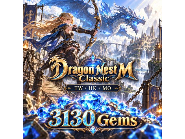 Dragon Nest M Classic (TW/HK/MO) — 3130 Gems