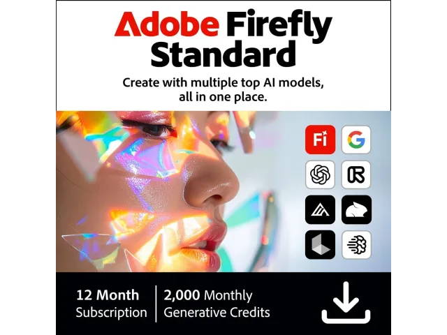 Adobe Firefly Standard | AI Image &amp; Video Generation | 2,000