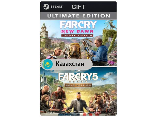 Игра Far Cry 5 Gold Edition + Far Cry New Dawn Deluxe Edition Bundle для PC (ПК) Steam, Steam Deck, GIFT Казахстан
