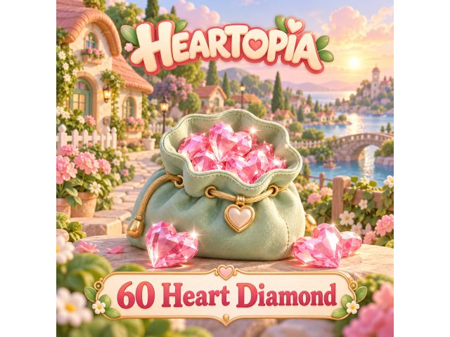 Heartopia — 60 Heart Diamond (пополнение по ID)