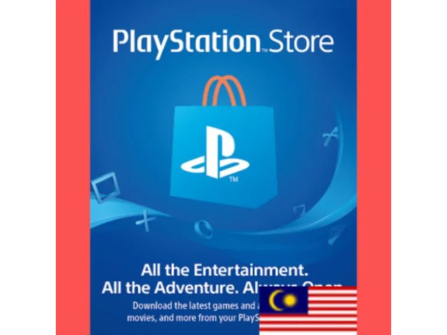 PlayStation (MY) 250 MYR Малайзия - цифровая карта