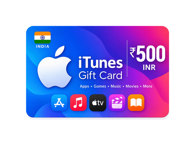Apple iTunes/AppStore Gift Card  500 (Rupee) INR