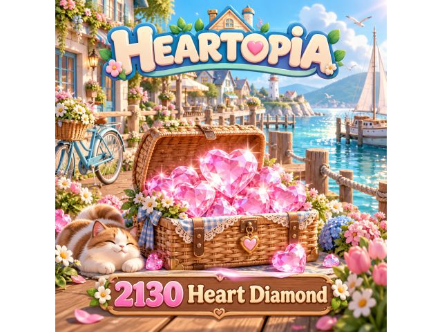 Heartopia — 2130 Heart Diamond (пополнение по ID)