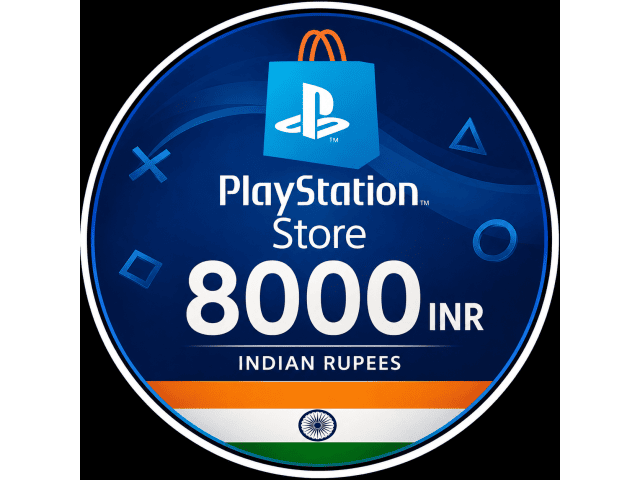 PlayStation(PSN) 8000 INR(Rupee) India