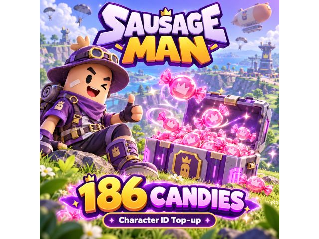 Sausage Man — 186 Candies (пополнение по Character ID)