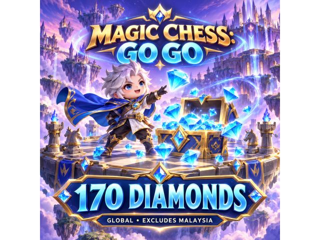 Magic Chess: Go Go — 170 Diamonds (Global, кроме Малайзии)