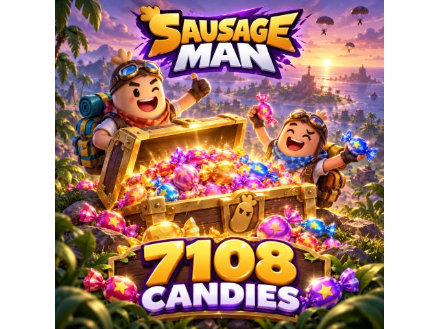 Sausage Man — 7108 Candies (пополнение по Character ID)