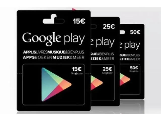 Google Play (BE) 15 EUR Бельгия - цифровая карта