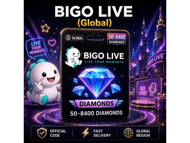 Bigo Live (Global) 50 Diamonds Глобальный регион - цифровая карта