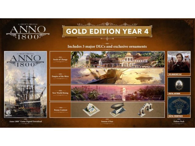 Игра Anno 1800 - Gold Edition Year 4 для PC, (EU) Uplay, электронный ключ