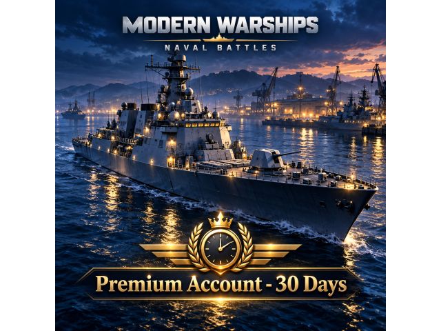 Modern Warships: Naval Battles — Premium Account на 30 дней