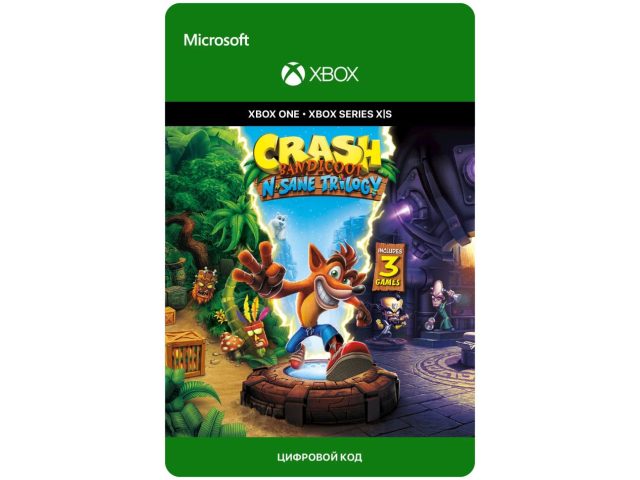 Игра Crash Bandicoot N. Sane Trilogy для Xbox One/Series X S, электронный ключ