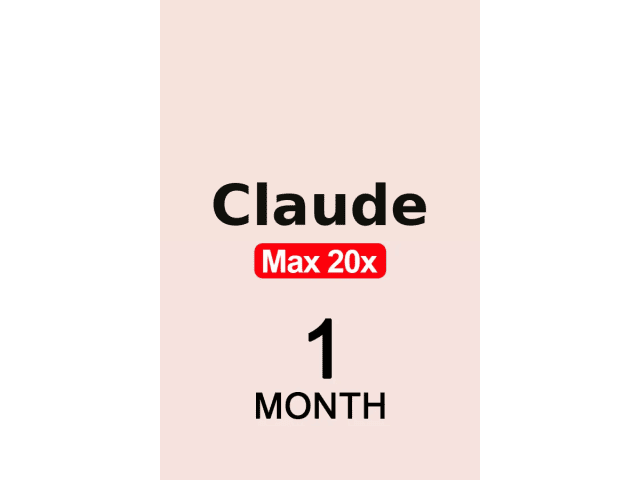 Claude Max 20x — 1 месяц — Пополнение
