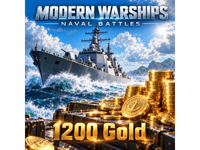 Modern Warships: Naval Battles — 1200 Gold (пополнение по Player ID)