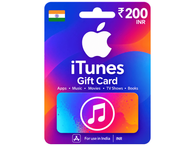 Apple iTunes/AppStore Gift Card  200 (Rupee) INR