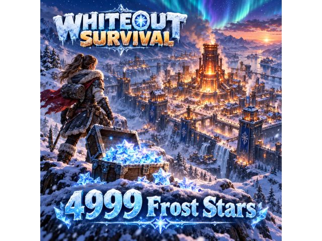 Whiteout Survival — 4999 Frost Stars (пополнение по Player ID)