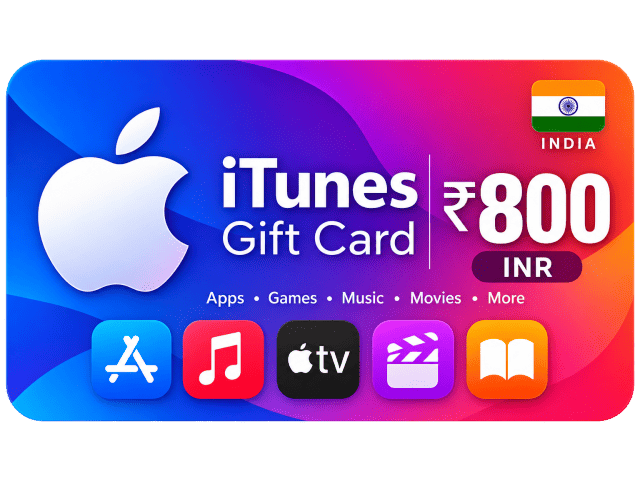 Apple iTunes/AppStore Gift Card  800 (Rupee) INR