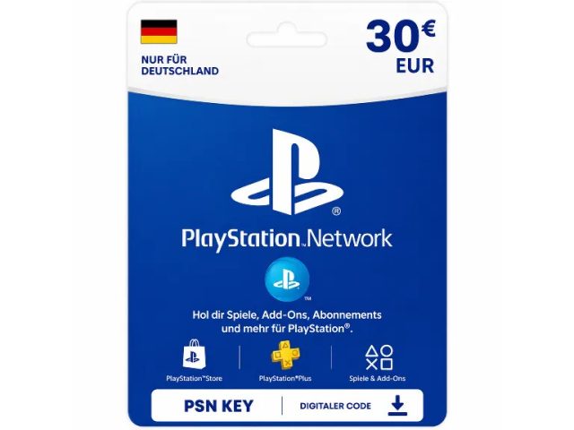 PlayStation (DE) 30 EUR Германия - цифровая карта