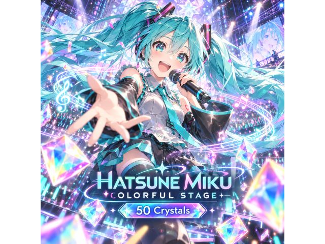 Hatsune Miku: Colorful Stage — 50 Crystals (пополнение по ID)