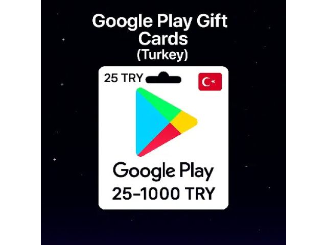 Google Play (TR) 1000 TRY Турция - цифровая карта