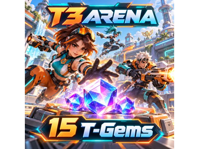 T3 Arena — 15 T-Gems (пополнение по ID)