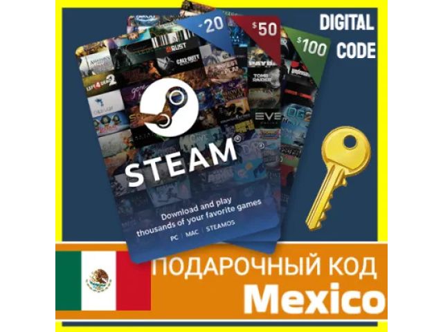 Steam Wallet (MX) 100 MXN Mexico - digital card