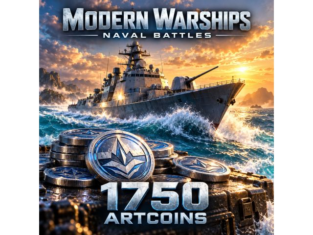 Modern Warships: Naval Battles — 1750 Artcoins (пополнение по Player ID)