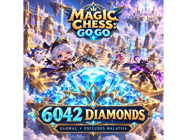 Magic Chess: Go Go — 6042 Diamonds (Global, кроме Малайзии)